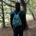 JNS-01 Teal Jacquard Nepal Style Backpack