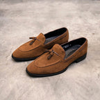 Mens Leather Breathable Slip On Casual Shoes