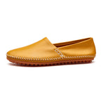 Leather Low Top Round Toe Shoes