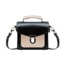 Zatchels Cafe Noir Sugarcube Handmade Leather Handbag front view