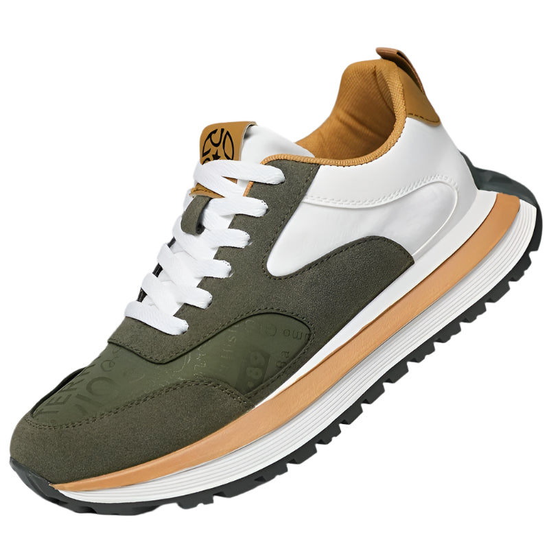 Mens Low Top Lace Up Round Toe Trainers