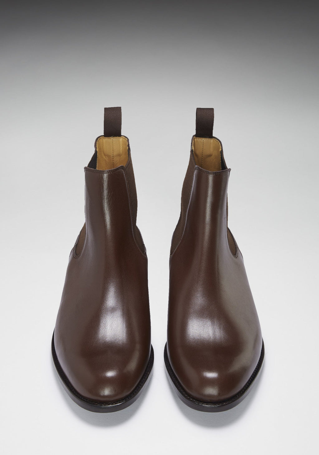 Hugs & Co Mens Brown Leather Chelsea Boots Welted Leather Sole
