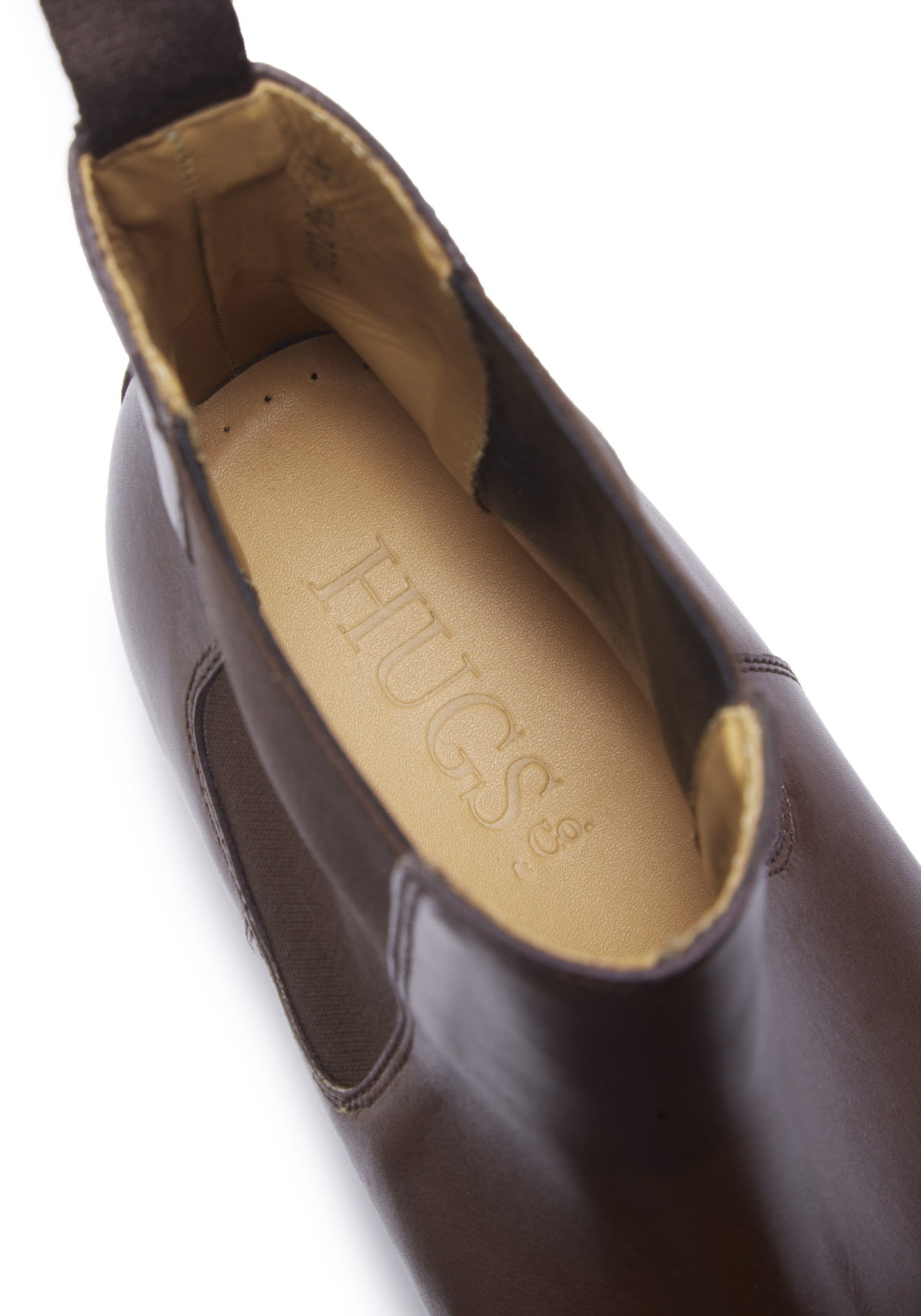 Hugs & Co Mens Brown Leather Chelsea Boots Welted Leather Sole