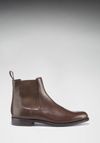 Hugs & Co Mens Brown Leather Chelsea Boots Welted Leather Sole