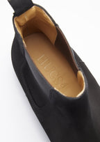 Hugs & Co Mens Black Suede Chelsea Boots Welted Leather Sole