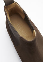 Hugs & Co Mens Brown Suede Chelsea Boots Welted Leather Sole