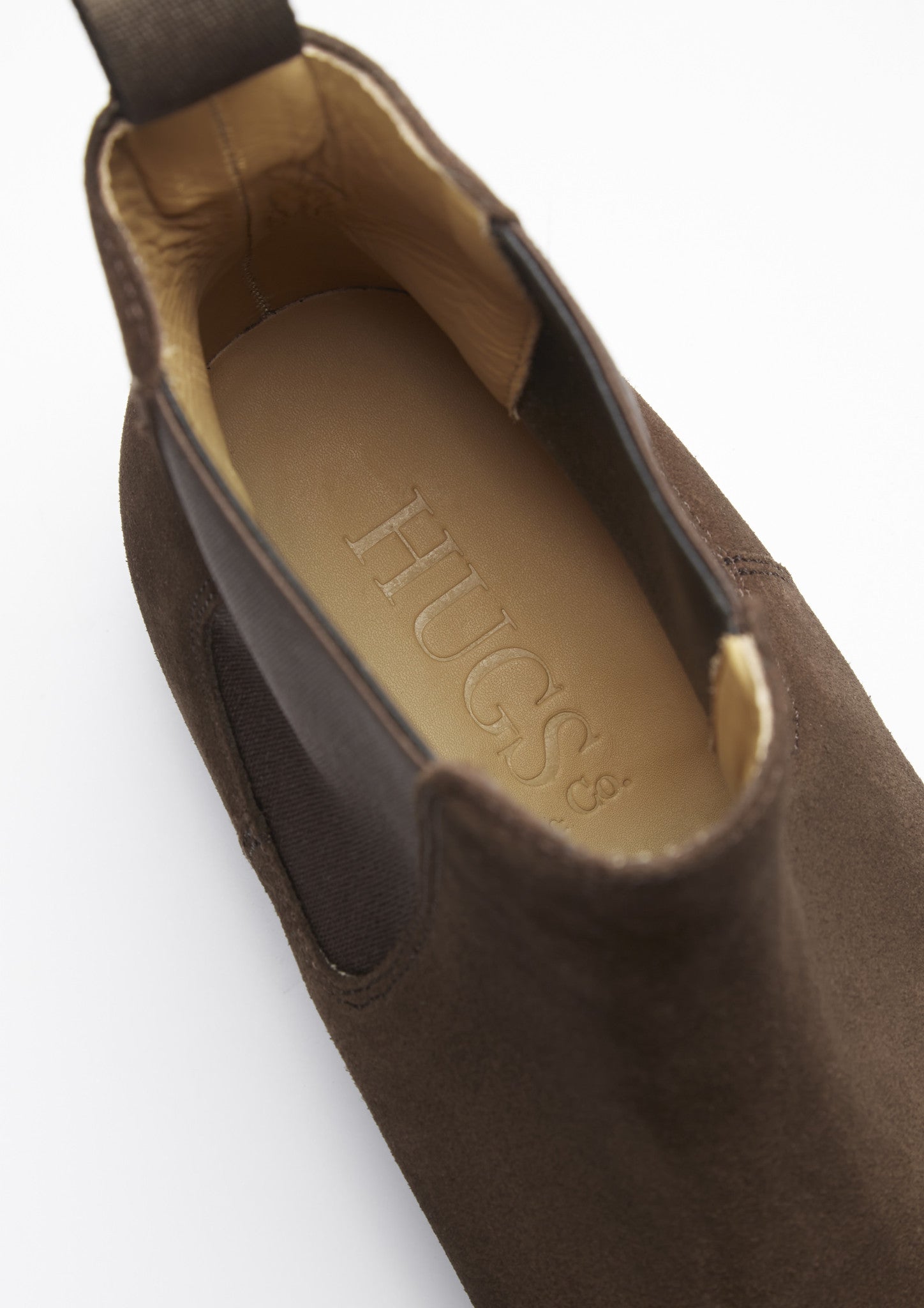 Hugs & Co Mens Brown Suede Chelsea Boots Welted Leather Sole