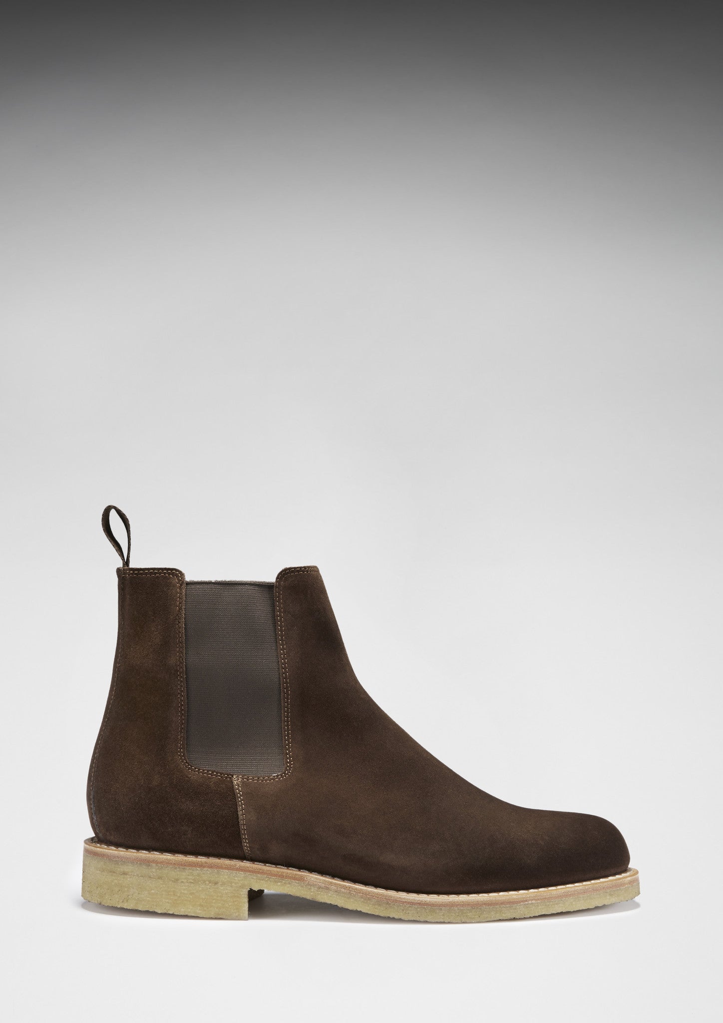 Hugs & Co Mens Brown Suede Chelsea Boots Crepe Rubber Welted Sole