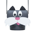 Zatchels Chester Cat Handmade Leather Bag front view