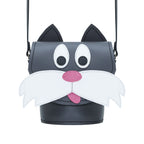 Zatchels Chester Cat Handmade Leather Bag front view
