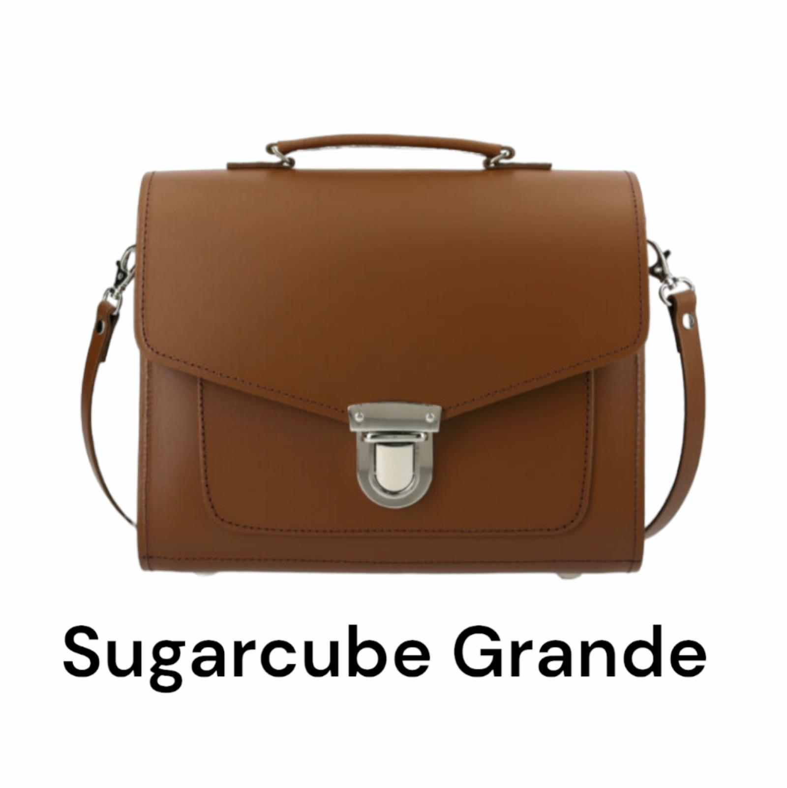 Zatchels Chestnut Sugarcube Grande handbag view