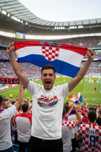 Croatia World Cup 2026 T-Shirt - Bold Graffiti Flag Design by StayClothed.com