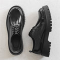Mens Leather Round Toe Shoes