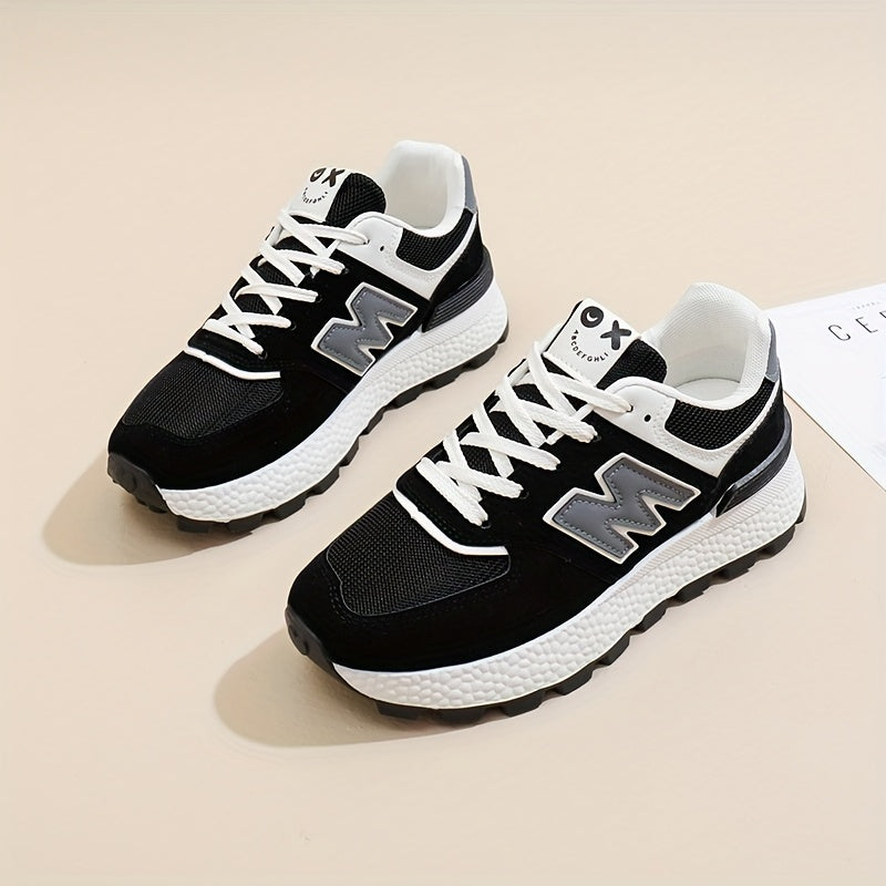 Womens Breathable Mesh Lightweight Low Top Lace Up Trainers