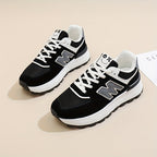 Womens Breathable Mesh Lightweight Low Top Lace Up Trainers