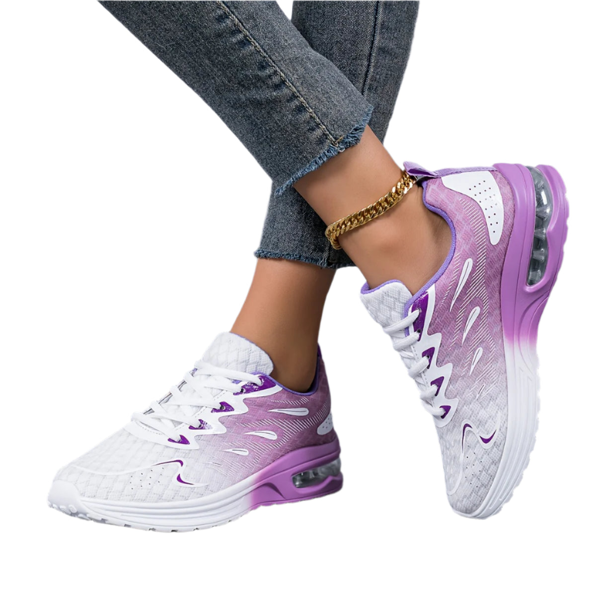 Womens Breathable Mesh Cushioned Running Trainers