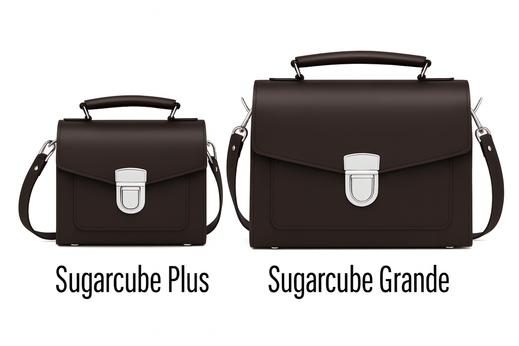 Zatchels Dark Brown Sugarcube Handmade Leather Handbag