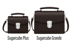 Zatchels Dark Brown Sugarcube Handmade Leather Handbag