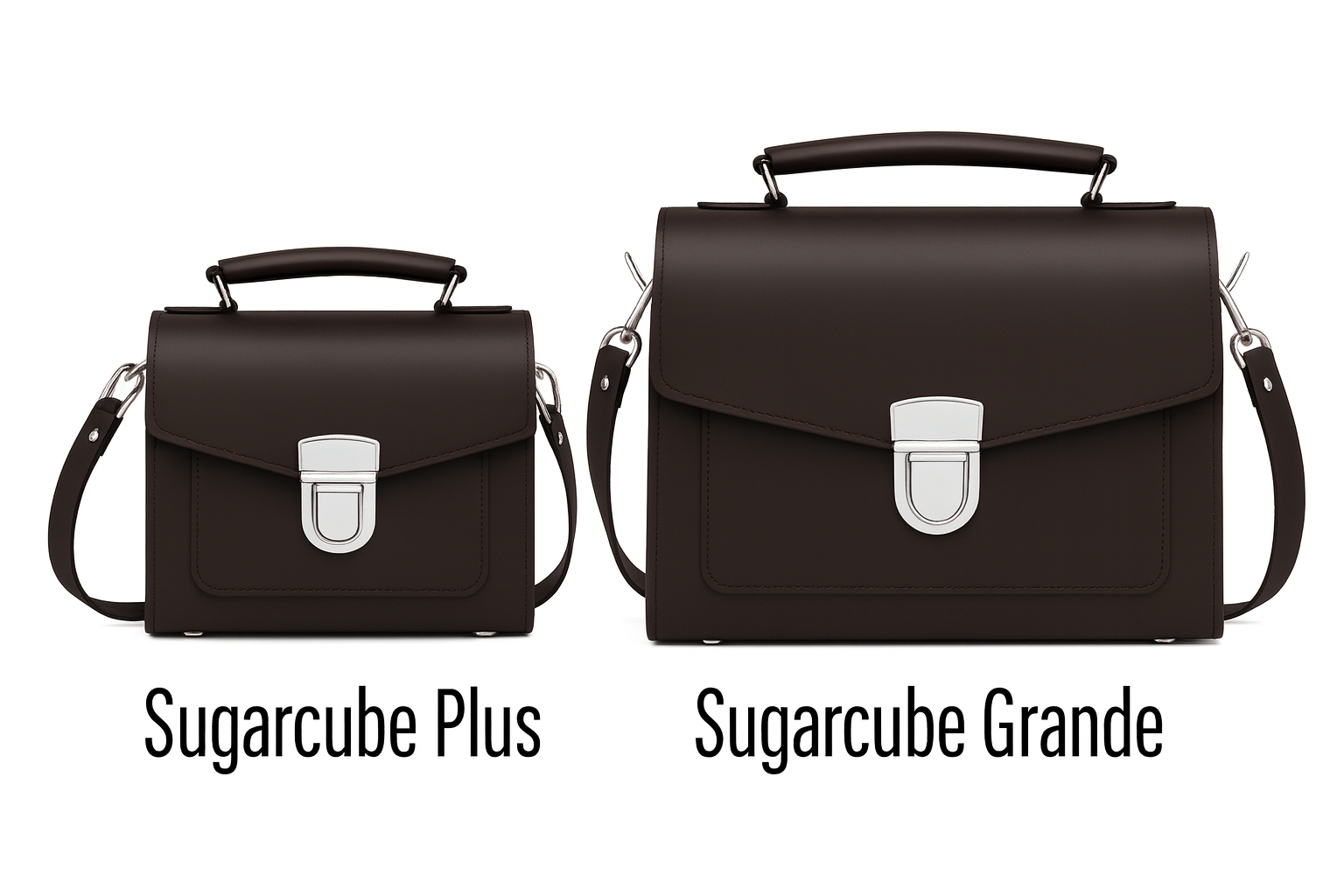 Zatchels Dark Brown Sugarcube Handmade Leather Handbag