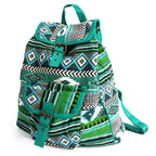 JNS-01 Teal Jacquard Nepal Style Backpack
