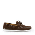 Hugs & Co Mens Deck Shoes Brown Suede