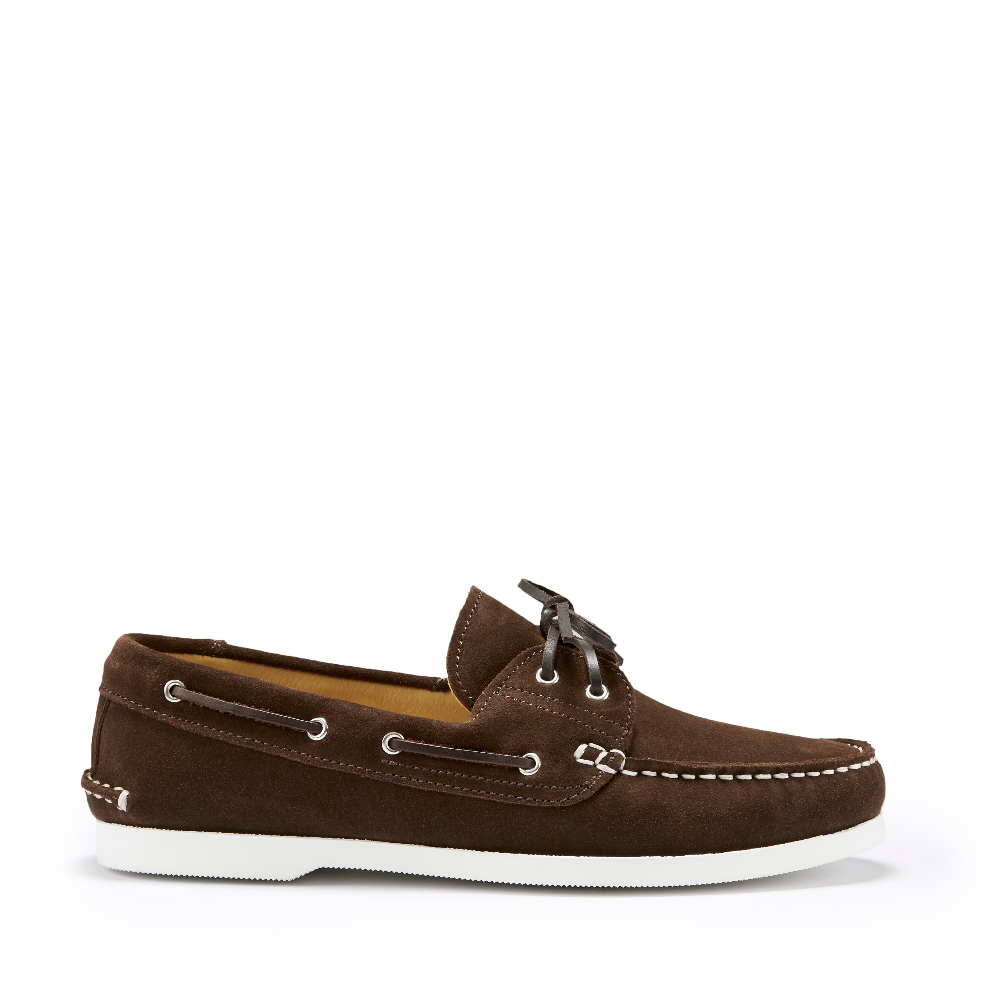 Hugs & Co Mens Deck Shoes Brown Suede