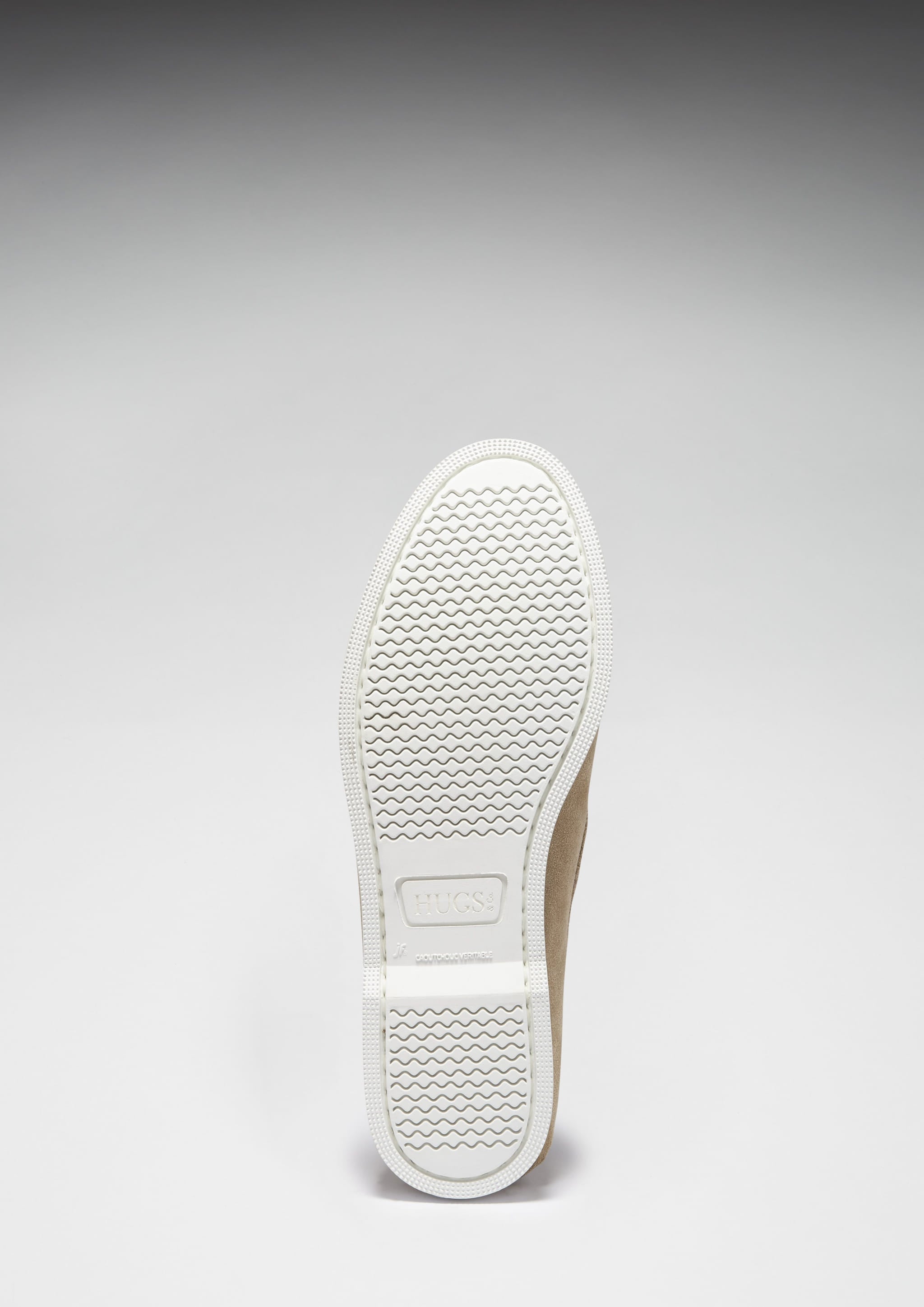 Hugs & Co Mens Deck Shoes Taupe Suede
