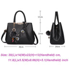 Womens Floral Pattern Spliced Colour Shoulder Bag