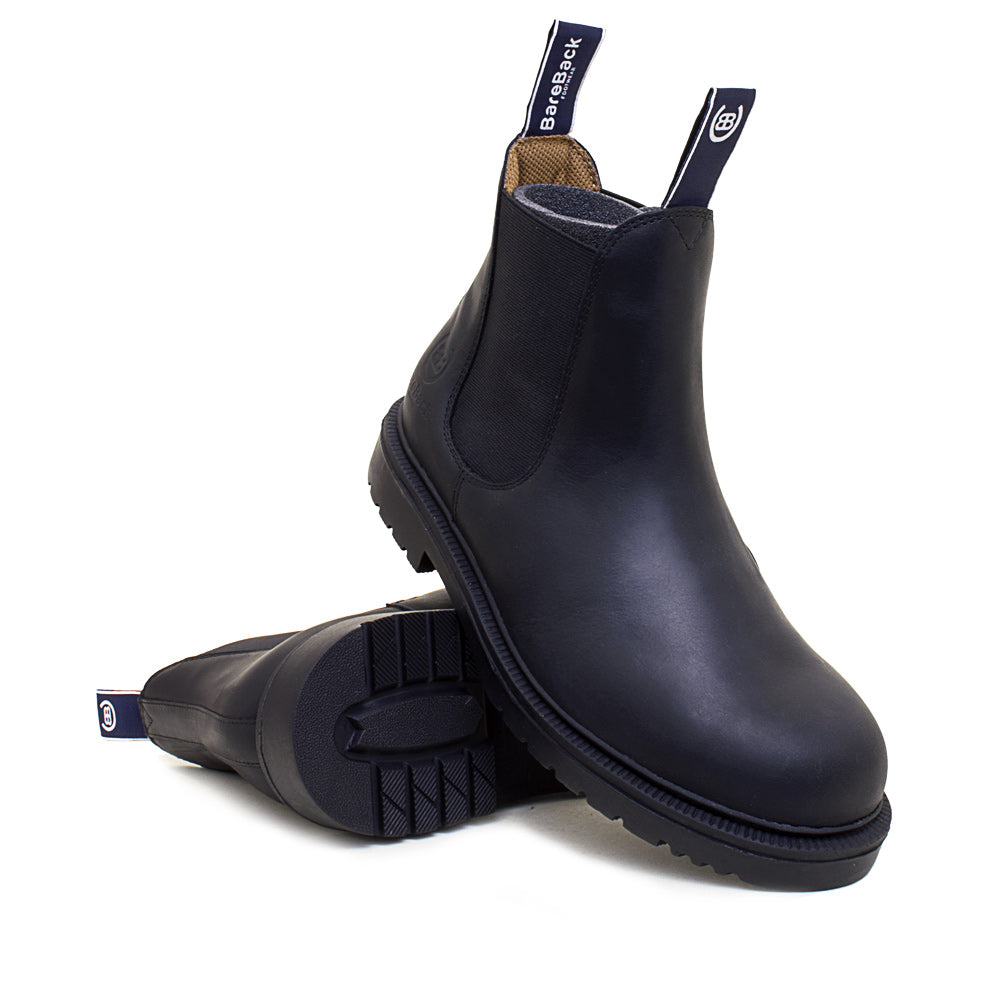 Bareback Footwear Detroit Steel Toe Cap Work Boots Black