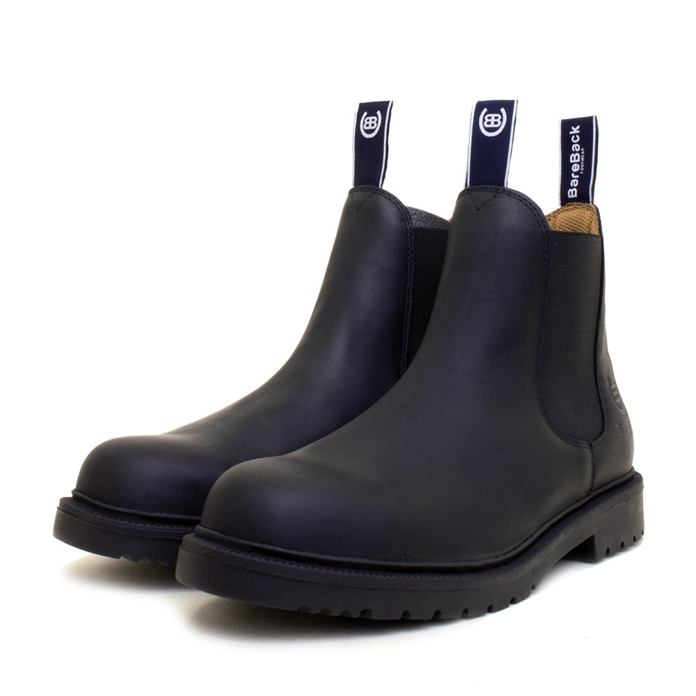 Bareback Footwear Detroit Steel Toe Cap Work Boots Black