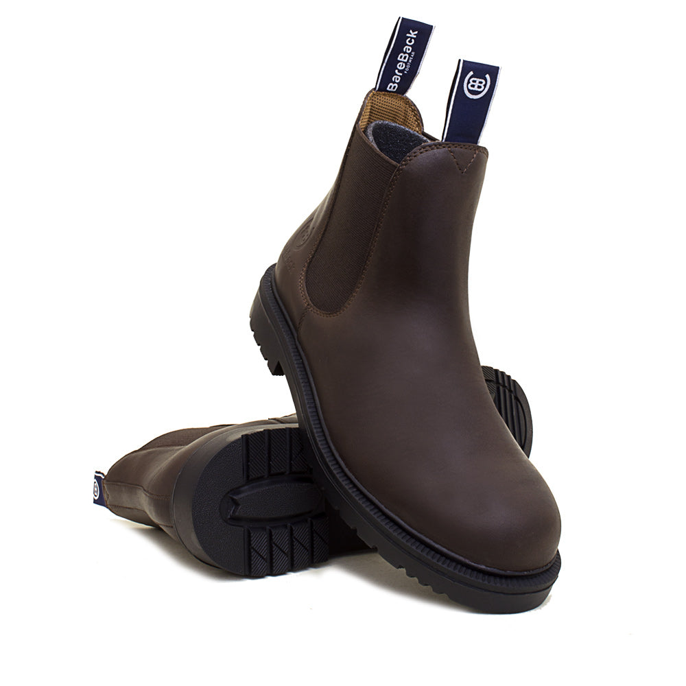 Bareback Footwear Detroit Steel Toe Cap Work Boots Brown