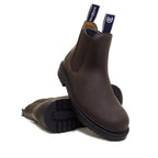 Bareback Footwear Detroit Steel Toe Cap Work Boots Brown