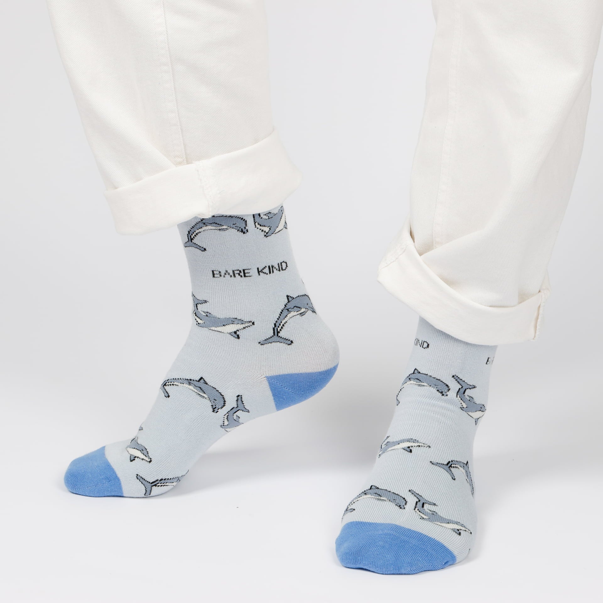 Bare Kind Save the Dolphin Bamboo Socks