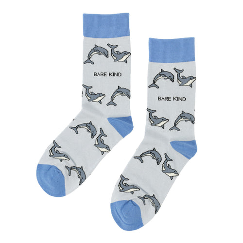 Bare Kind Save the Dolphin Bamboo Socks