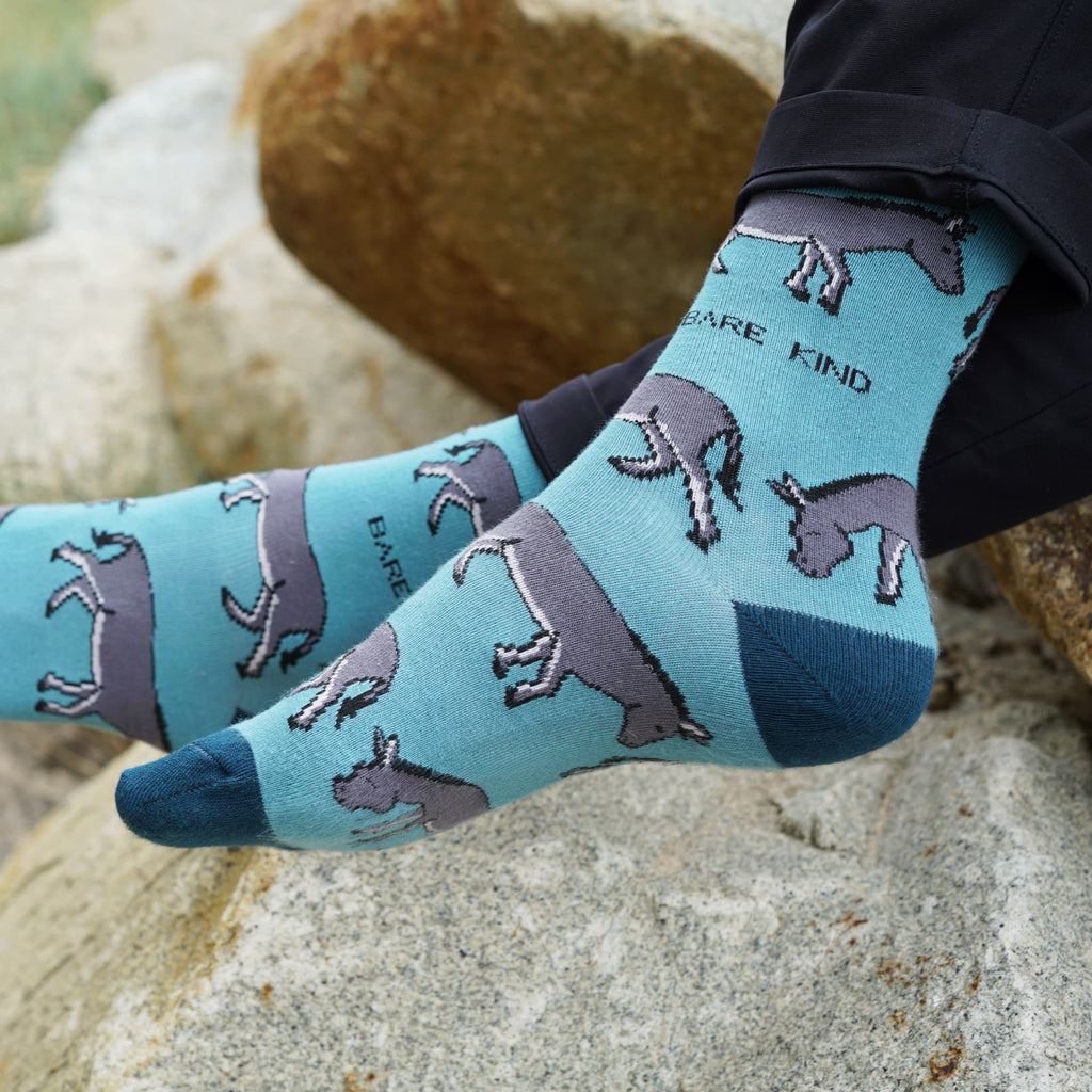 Bare Kind Save the Donkeys Bamboo Socks