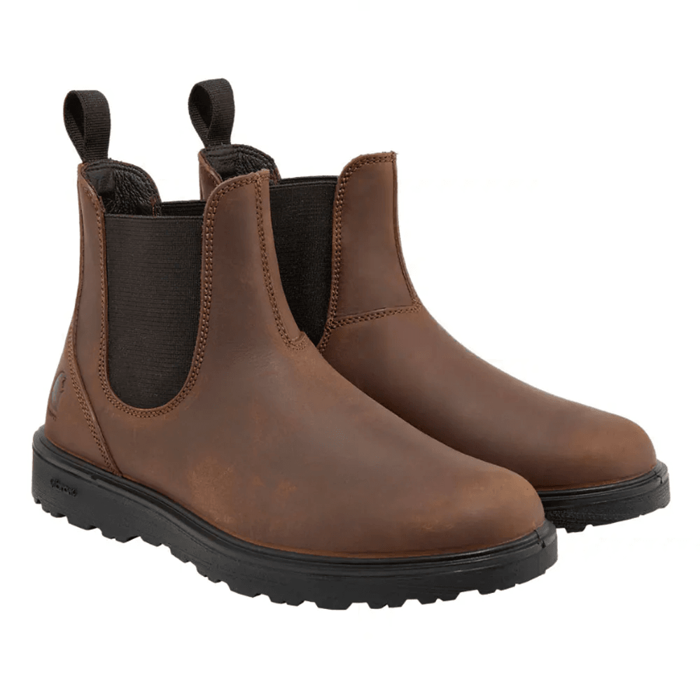 Carhartt 400022 Greenfields Rugged Flex 02 Occupational Chelsea Work Boot Black / Dark Brown