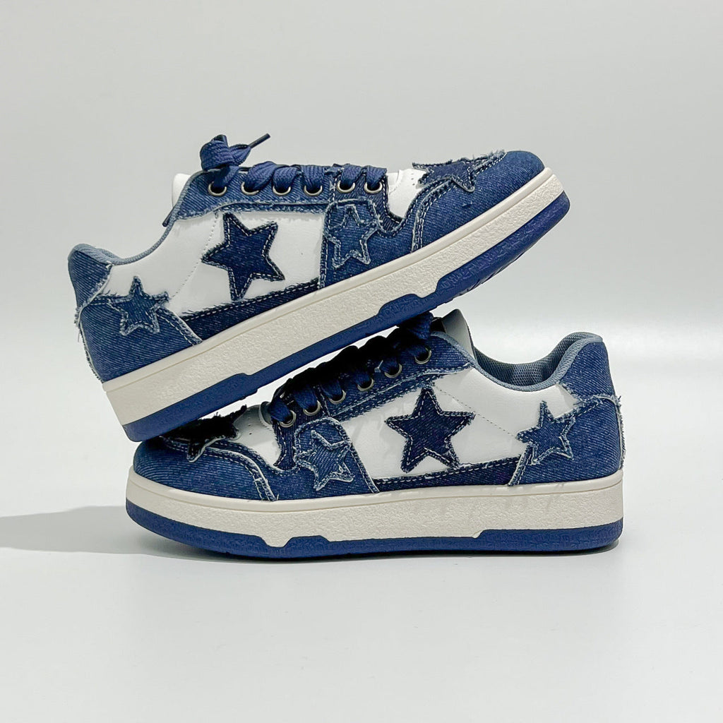Canvas Low Top Lace Up Round Toe Trainers