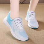 Womens Breathable Mesh Lightweight Low Top Lace Up Trainers