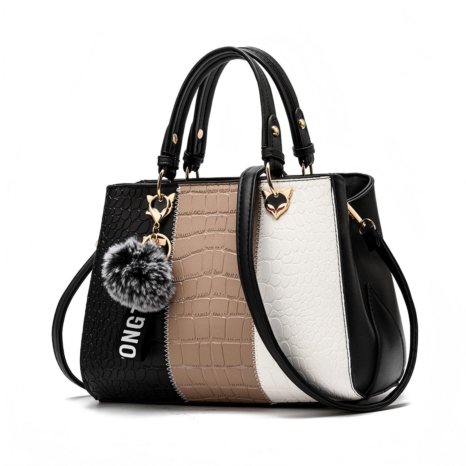 Womens Wave Shoulder Messenger Tote Bag