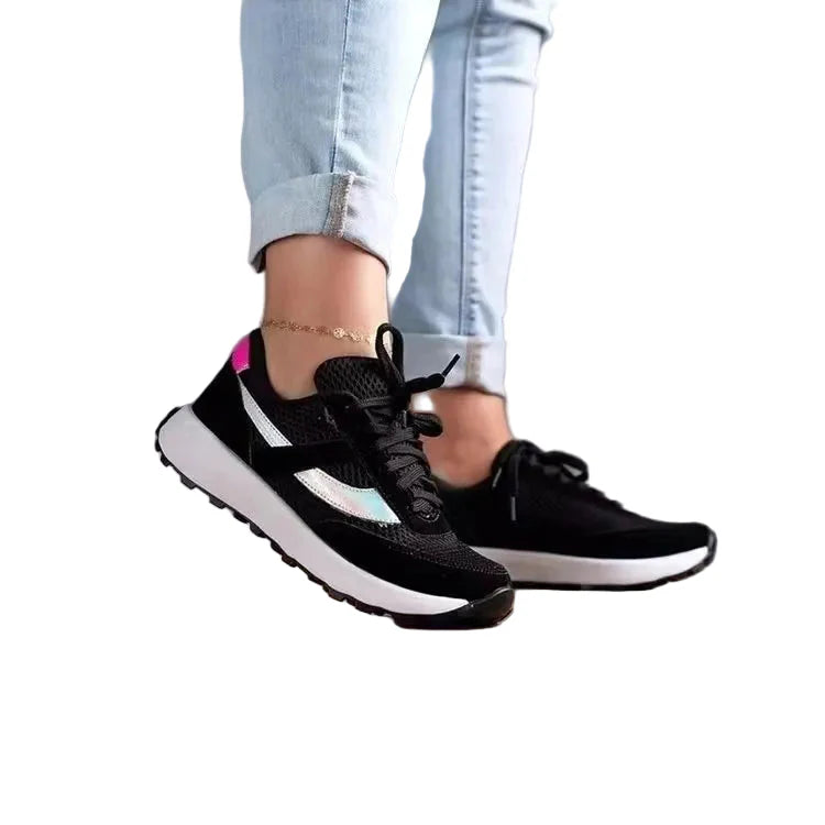 Breathable Mesh Lightweight Round Toe Trainers