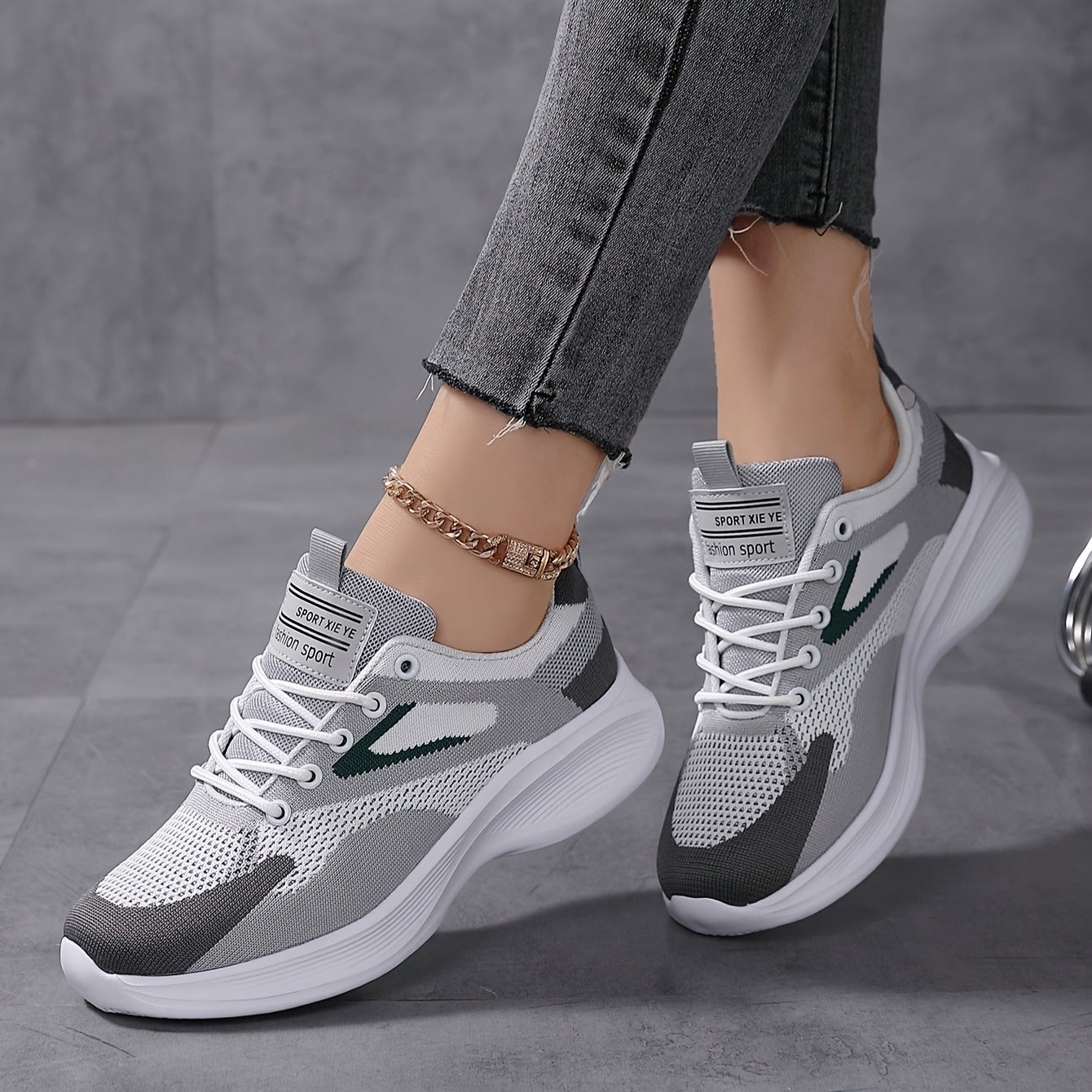 Womens Breathable Lightweight Low Top Lace Up Trainers