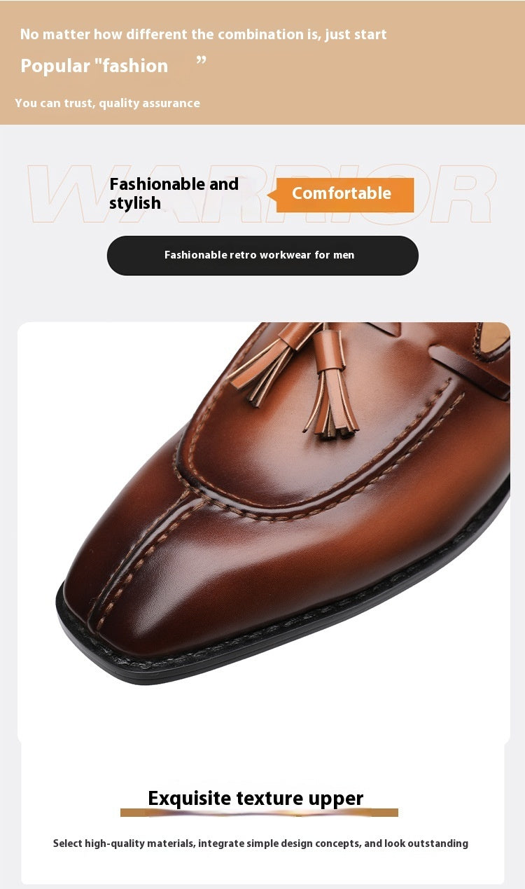 Mens Leather Breathable Shoes