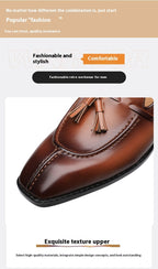 Mens Leather Breathable Shoes