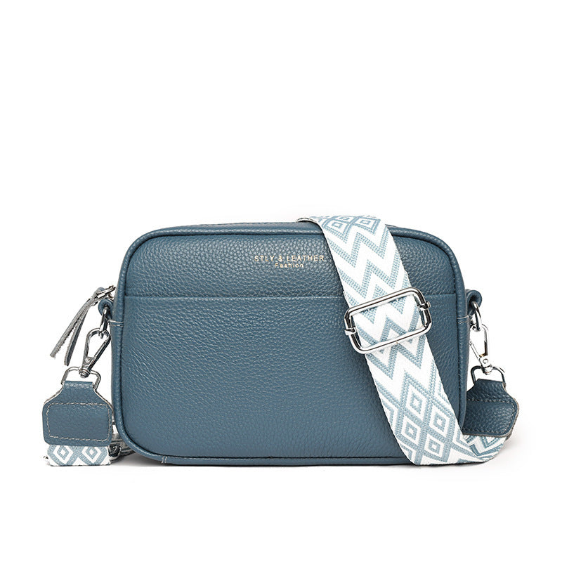 Womens Small Square Crossbody Bag With Wide Strap