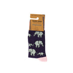 Bare Kind Save the Elephants Bamboo Socks