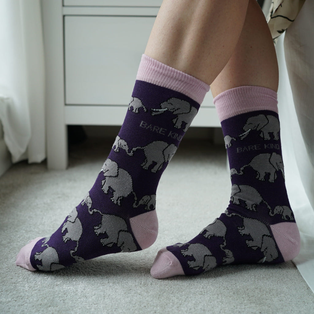 Bare Kind Safari Giants 2 Pack Bamboo Sock Set