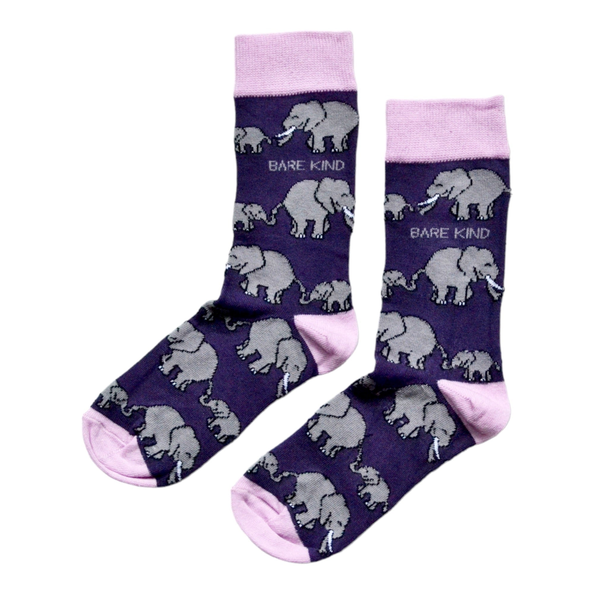 Bare Kind Save the Elephants Bamboo Socks