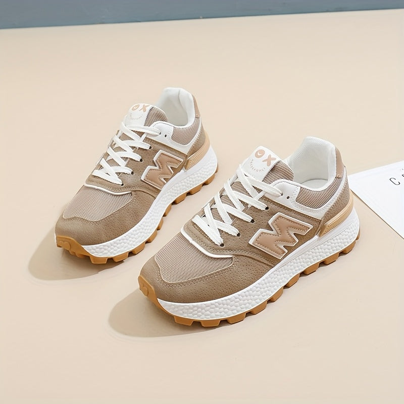 Womens Breathable Mesh Lightweight Low Top Lace Up Trainers