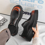 Mens Leather Round Toe Shoes