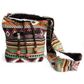 JNS-05 Chocolate Jacquard Sling Bag